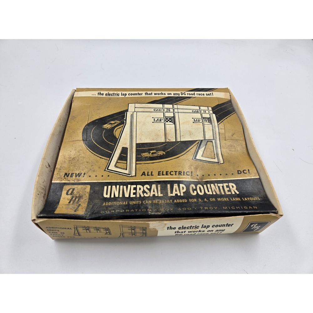 Vintage AMT Universal Lap Counter Electric DC Road Race Set Box COMPLETE/NEW